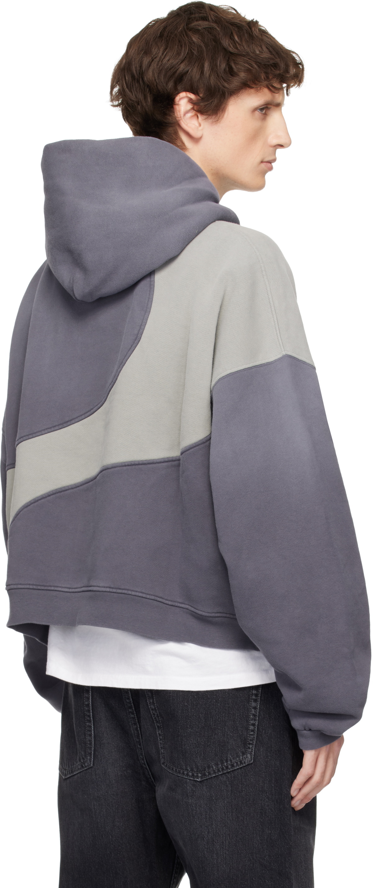 ERL Gray Wave Hoodie ERL