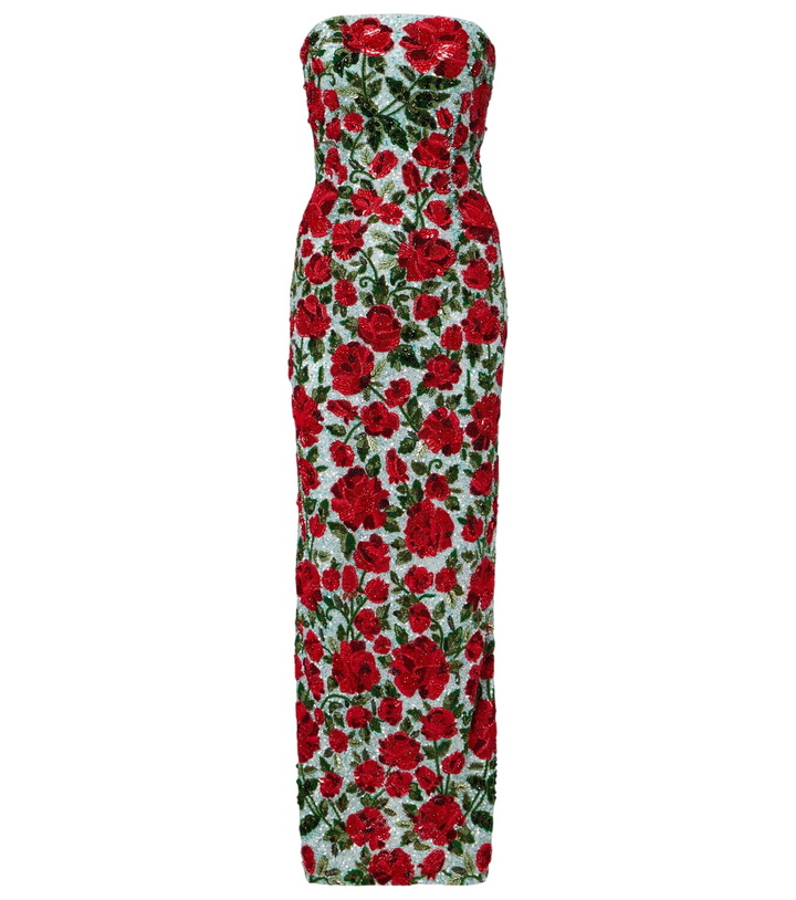 Photo: Là Fuori Crimson Rose sequined gown