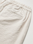 Folk - Straight-Leg Linen and Cotton-Blend Shorts - Neutrals