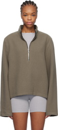 Rier Taupe Fleece Sweater