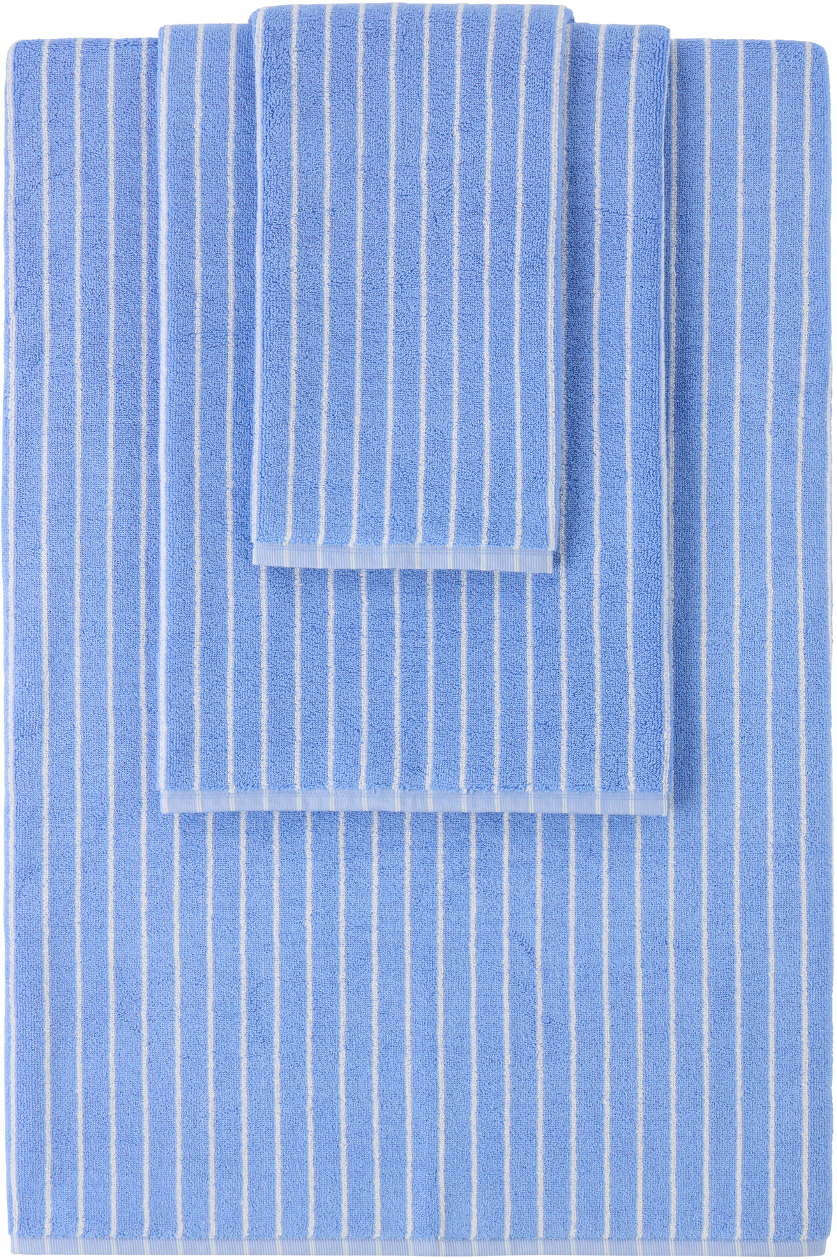 Tekla Navy Striped Towel Set, 3 pcs