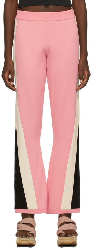 Photo: Marco Rambaldi Pink Contrast Track Lounge Pants