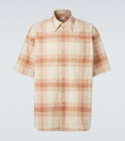 Calvin Klein Collection Tommy checked oversized cotton bowling shirt