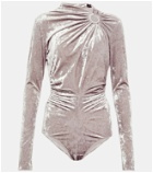 Isabel Marant - Goldano cutout velvet bodysuit