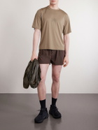 Portal - Lateral Peak Logo-Print Recycled-Jersey T-Shirt - Brown