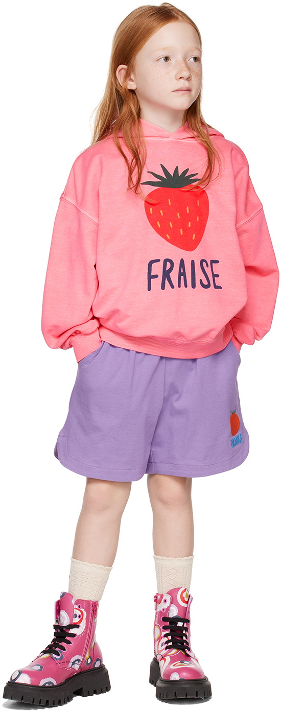 Jellymallow Kids Purple 'Orange' Shorts