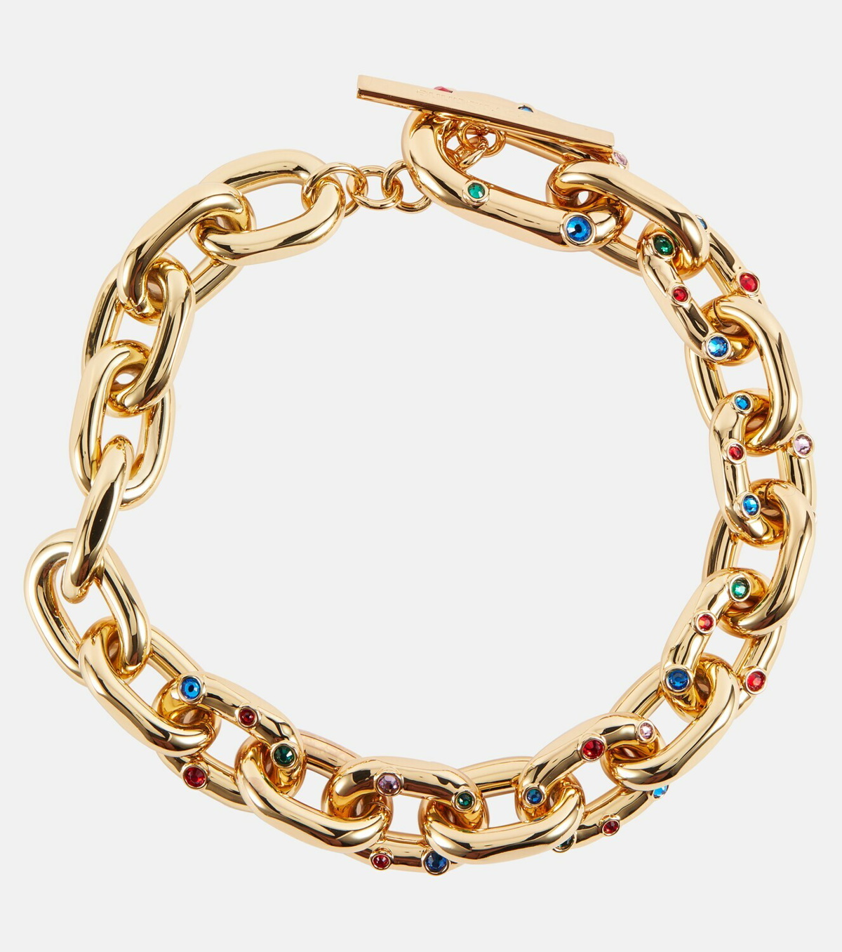 Paco Rabanne crystal-embellished bracelet - Silver