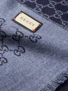 GUCCI - Reversible Logo-Jacquard Wool Scarf