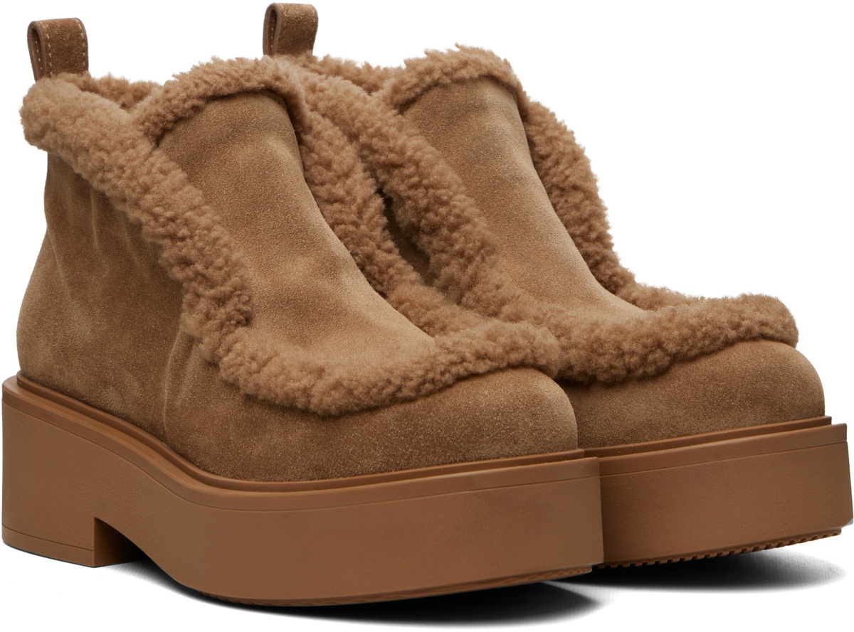Gianvito Rossi Beige Yari Boots