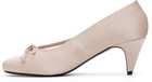 ABRA Beige Double Shoe Kitten Heels