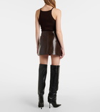 Courrèges Reedition vinyl miniskirt