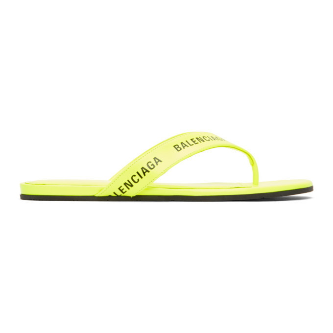 Neon yellow store balenciaga sandals