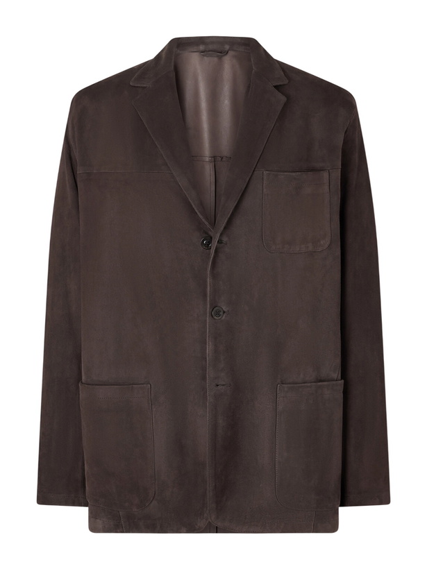 Photo: Boglioli - Suede Jacket - Brown