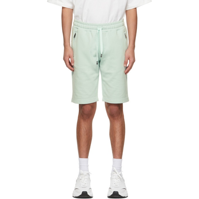 Photo: Dolce and Gabbana Green Jersey Jogging Shorts