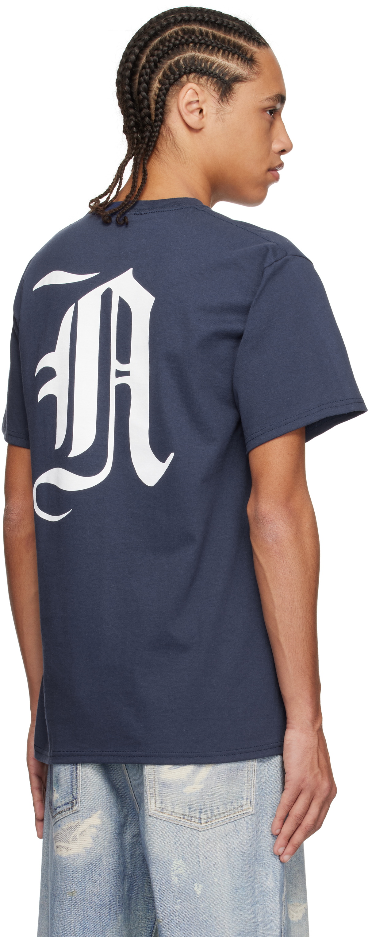 【NOAH】 GOTHIC N TEE (NAVY) Noah Gothic N Tee - Navy – Goodhood