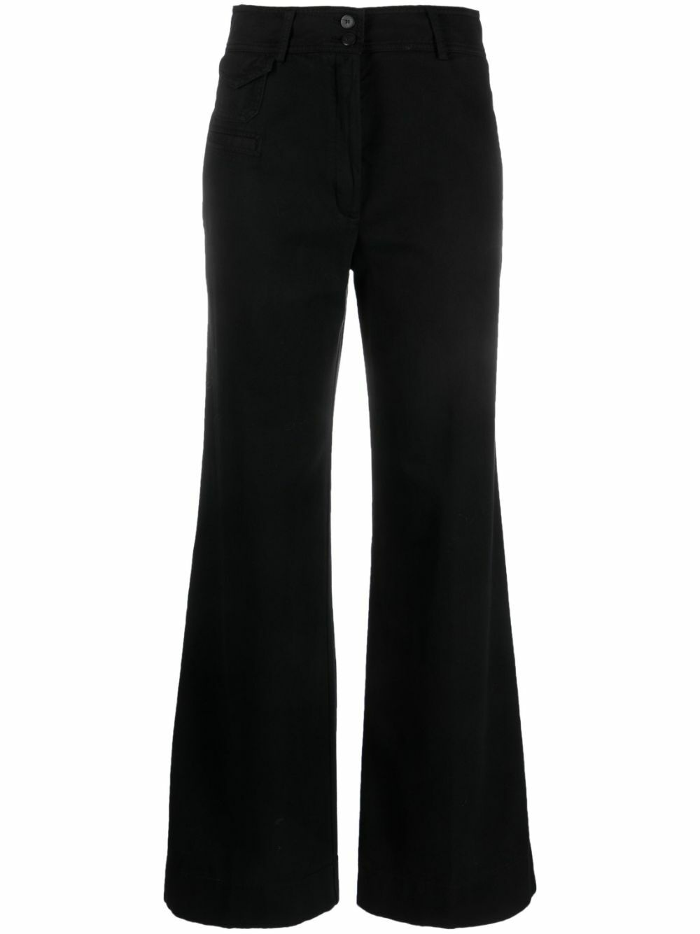 Photo: FORTE FORTE - High-waisted Cotton Twill Trousers