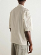 LEMAIRE - Cotton and Silk-Blend Poplin Shirt - Neutrals