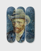 The Skateroom Vincent Van Gogh Self Portrait With Grey Felt Hat Decks 3 Pack Multi - Mens - Home Deco