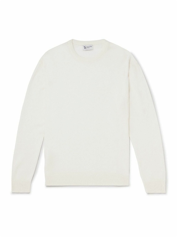 Photo: Johnstons of Elgin - Cashmere Sweater - White