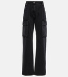 Versace - Cargo high-rise straight jeans
