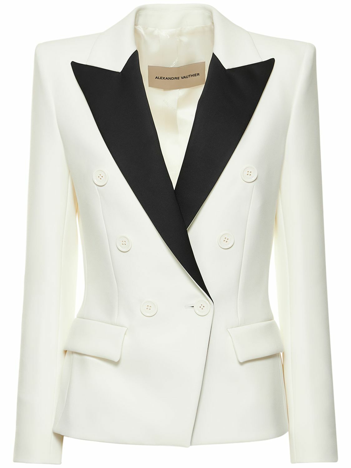 ジャケット ALEXANDRE VAUTHIER Ivory stretch viscose blend blazer Alexandre Vauthier single-breasted Blazer | White | FARFETCH