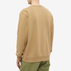 Pass~Port Men's Arched Embroidery Crew Sweat in Sandstone