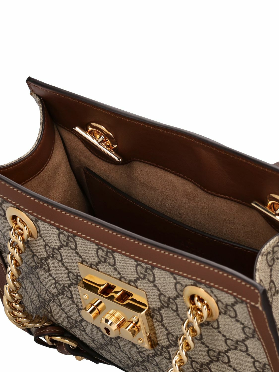 GUCCI - Small Padlock Gg Supreme Shoulder Bag Gucci