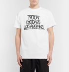 Noon Goons - Printed Cotton-Jersey T-Shirt - White