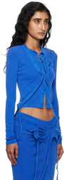 Ottolinger Blue Double Closure Rib Cardigan