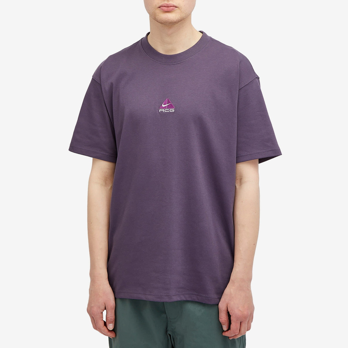 ★Nike★ ACG Dry Fit T-Shirt M Sanded Purple IH8660508 IH866 Nike ACG Logo T-shirt Purple Men's - FW23 - US