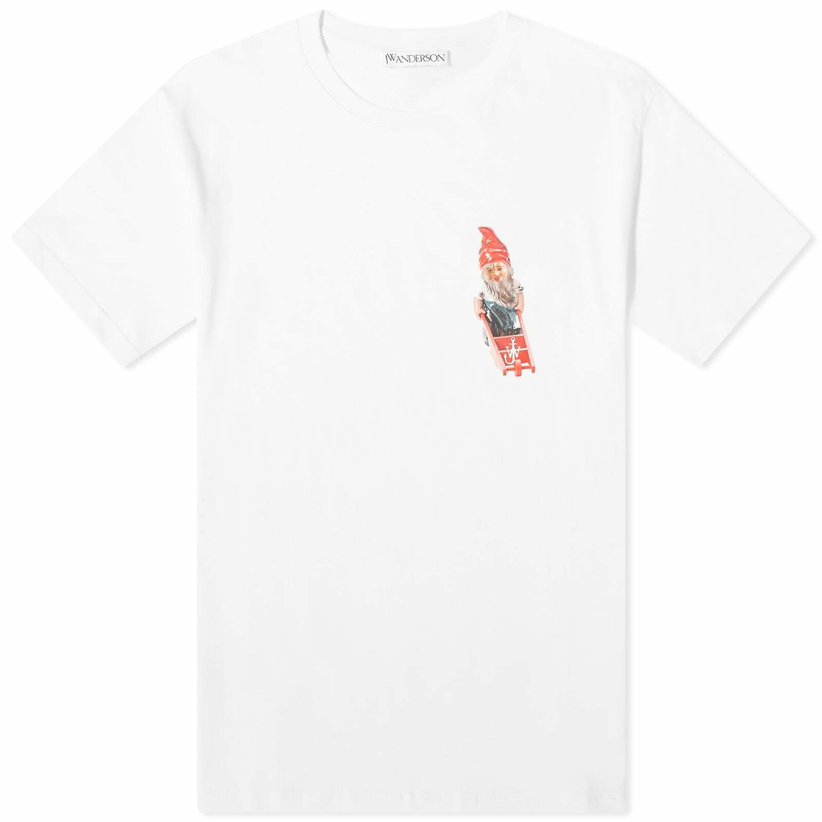 Tシャツ・カットソー JW Anderson JT0214 PG0980 GNOME CHEST T-shirt JW Anderson Men's Gnome Chest T-Shirt in White JW Anderson