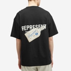 Represent Men's Luggage Tag T-Shirt in Aged Black