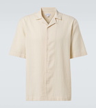 Sunspel Checked cotton bowling shirt