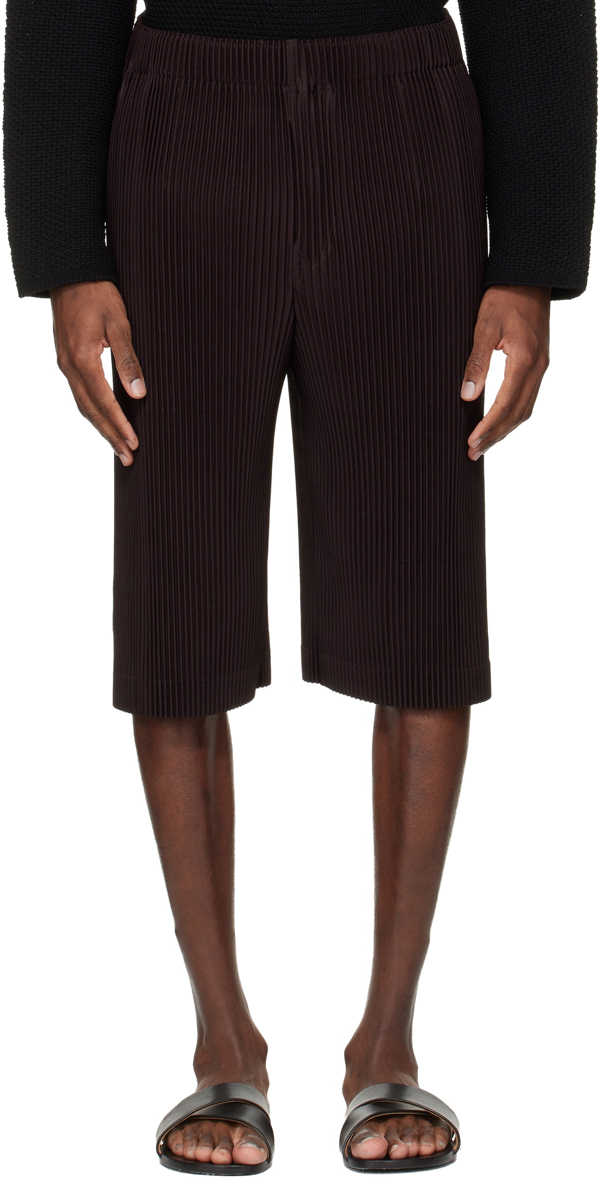 HOMME PLISSÉ ISSEY MIYAKE Brown Wear Or Wrap Shorts