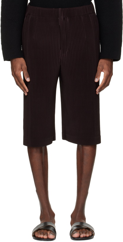 Photo: HOMME PLISSÉ ISSEY MIYAKE Brown Wear Or Wrap Shorts