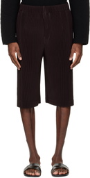 HOMME PLISSÉ ISSEY MIYAKE Brown Wear Or Wrap Shorts