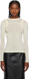 Maiden Name Off-White Eva Long Sleeve T-Shirt