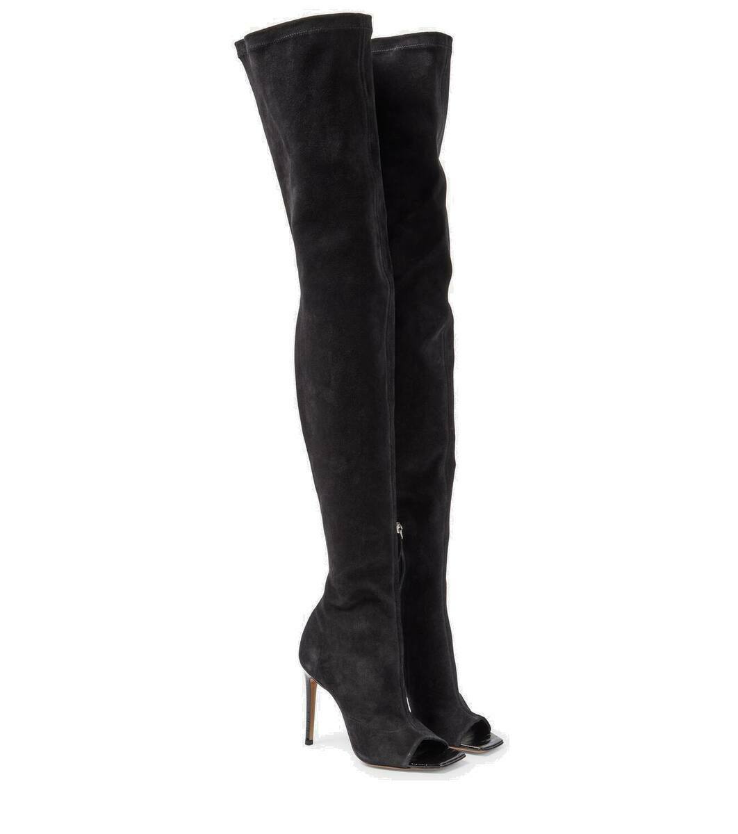 Paris Texas Amanda 105 suede over-the-knee boots Paris Texas