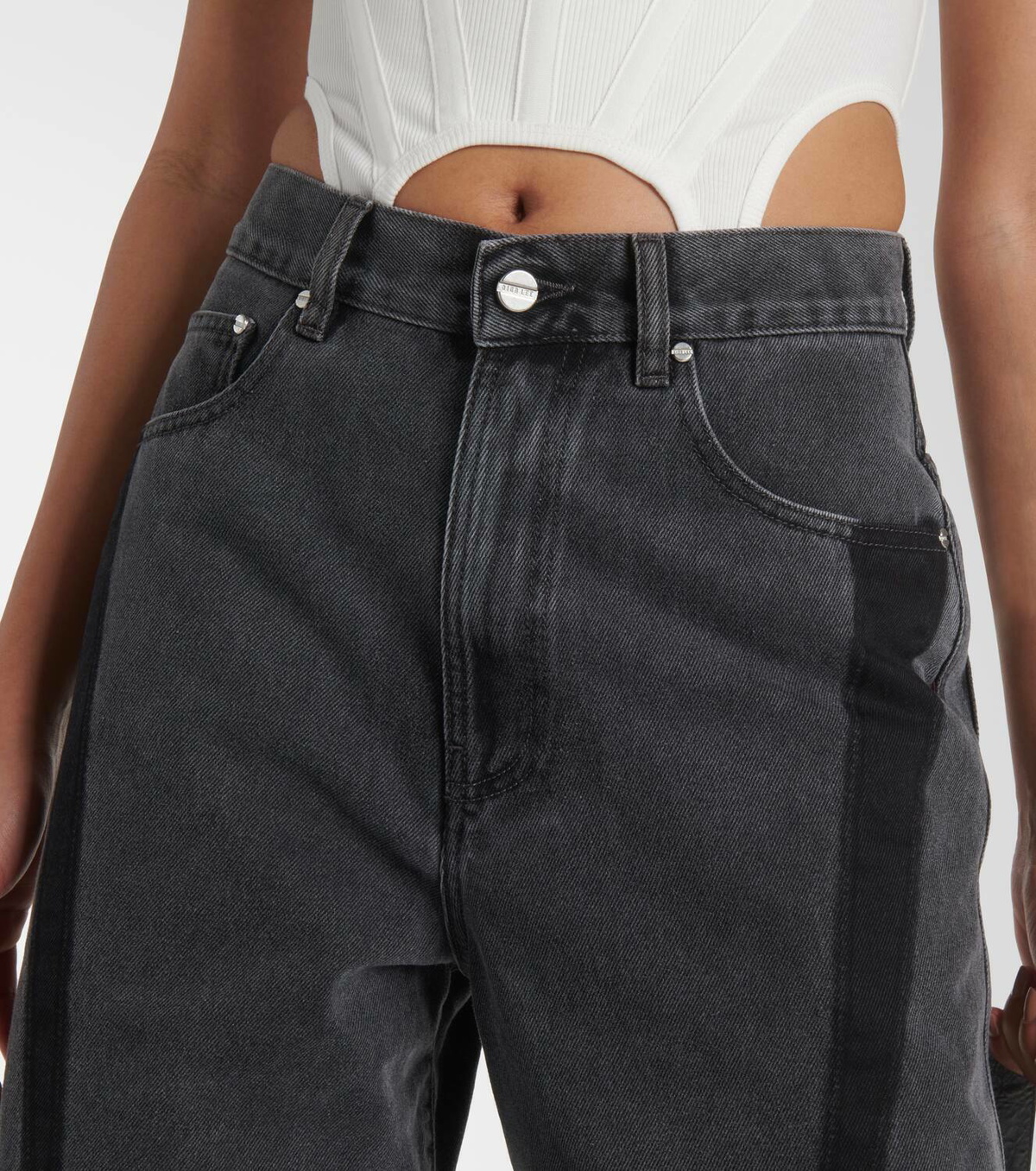 Dion Lee Low-rise wide-leg jeans