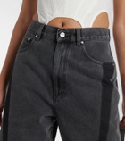 Dion Lee Low-rise wide-leg jeans