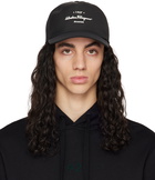 Ferragamo Black Bonded Cap