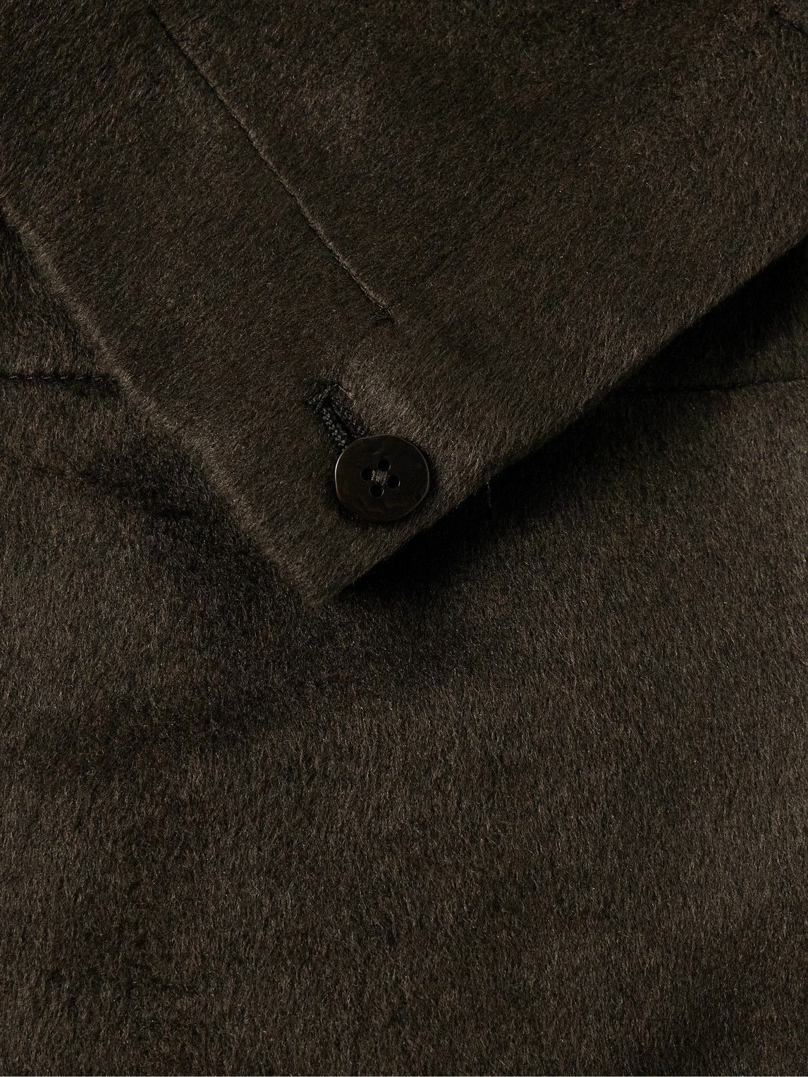 Stòffa - Unstructured Brushed-Silk Blazer - Brown