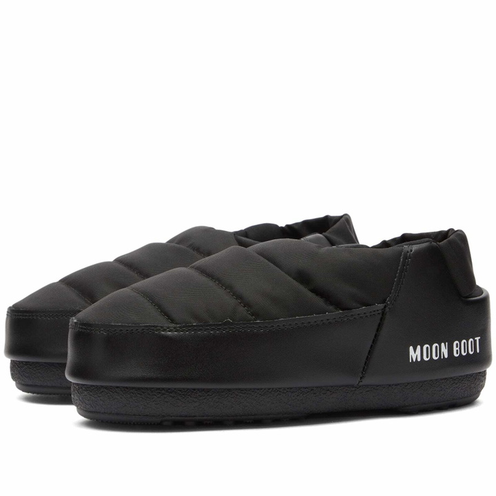 Photo: Moon Boot Women's Sandal Band Nylon Shoes in Black