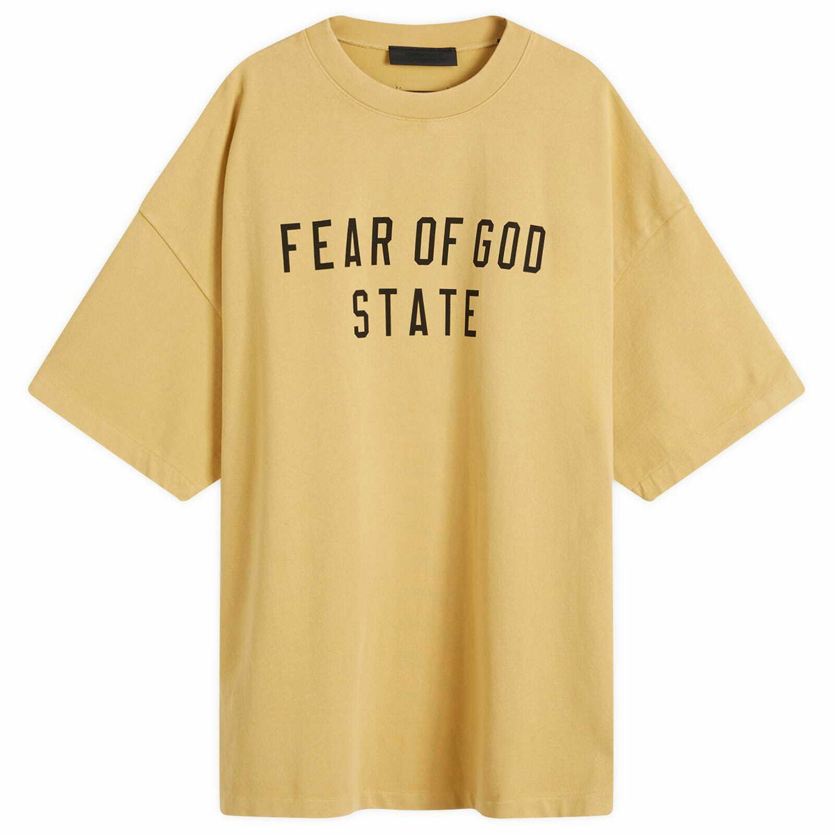 Fear of God ESSENTIALS Men's Heavy Crewneck T-Shirt in Amber