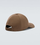 The Row Caspian cotton and cashmere canvas baseball cap