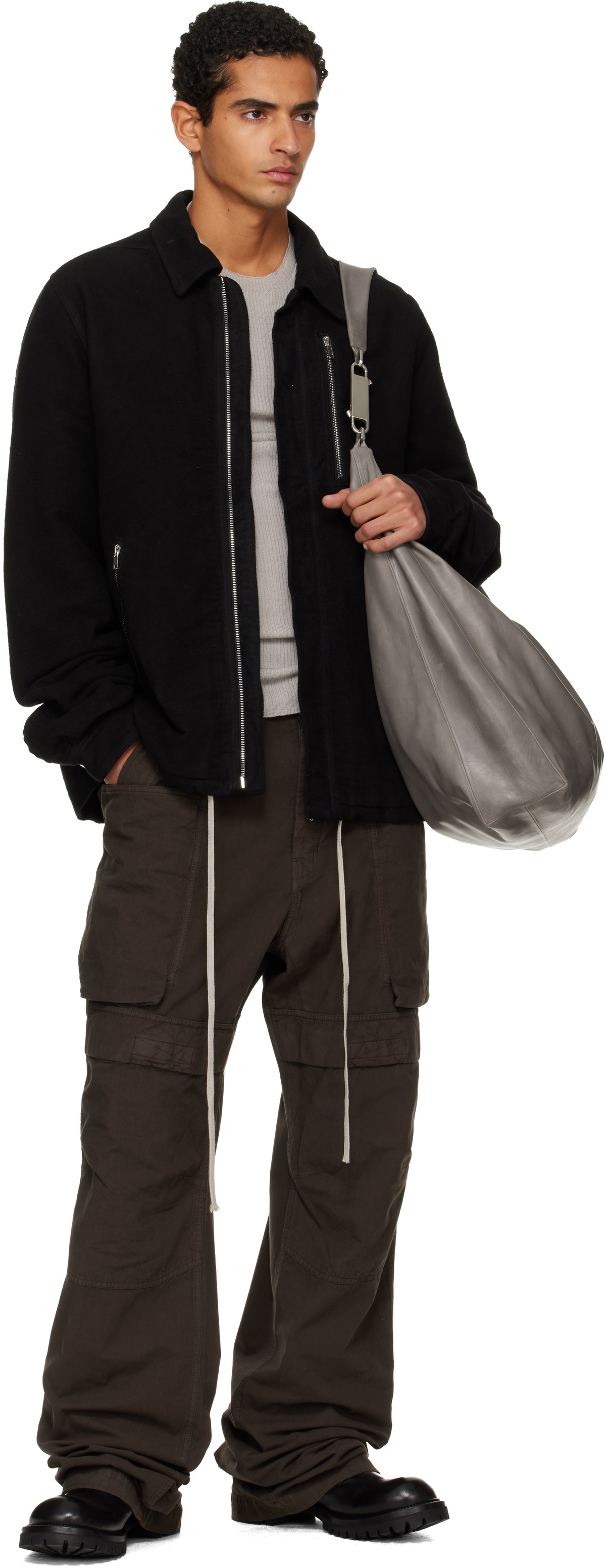 Rick Owens DRKSHDW Gray Concordians Stefan Cargo Pants