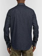 RRL - Slim-Fit Denim Western Shirt - Blue
