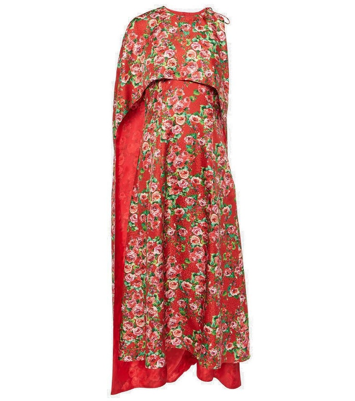 Photo: Markarian Caped silk midi dress