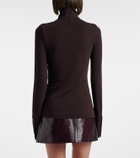 Courrèges Jersey turtleneck sweater