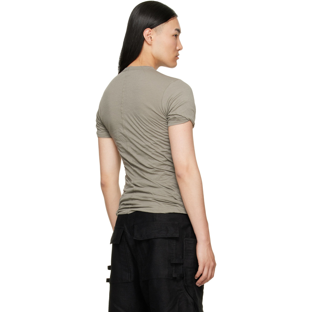Rick Owens Taupe Tower Double S/S T-shirt